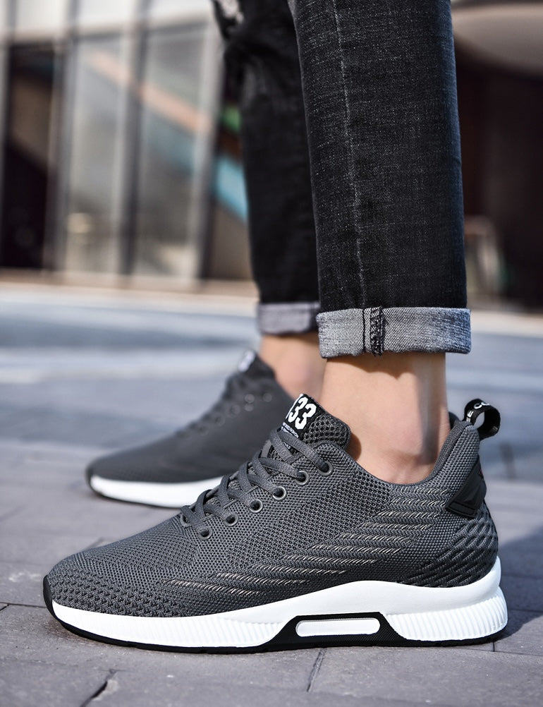 Høye Joggesko for Menn – Skjult Hælinlegg Øker Høyden med 6 cm