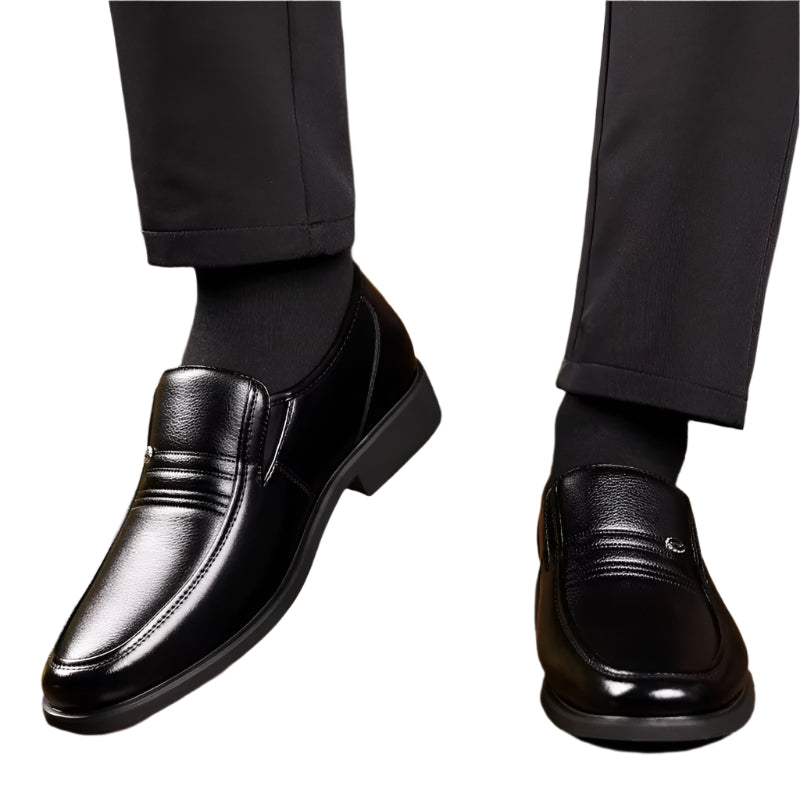 Luftige Skinnsko for Menn med Skjult 6 cm Løft – Elegant Slip-on for Sommer og Jobb