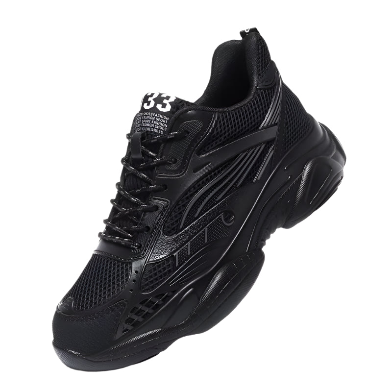 Herresneakers med Skjult 6 cm Høydeøkning – Pustende og Sklisikker Komfort