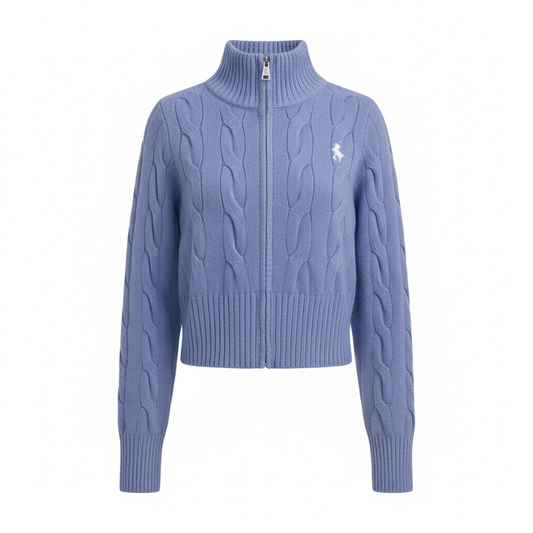 Løs, varm strikkecardigan – langermet jakke i myk strikk (høst/vinter)