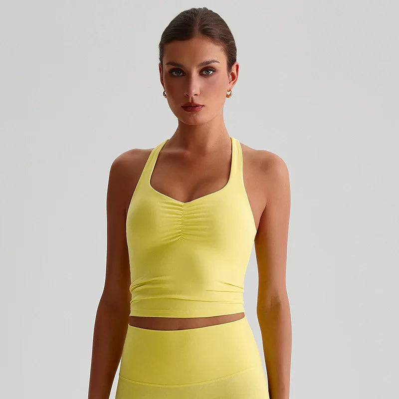 Treningssinglet med kryssrygg – Sports-BH med høy støtte og integrerte innlegg