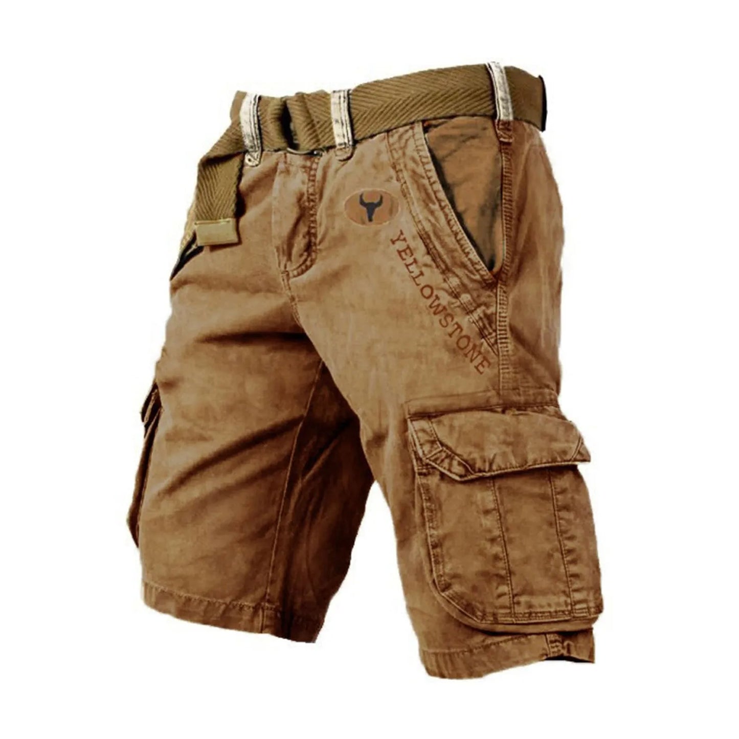 Retro Herreshorts med Lommer – Komfortable 5/4 Sporty Cargo Shorts til Sommer og Fritid