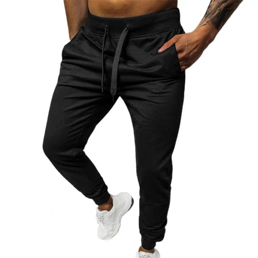 Joggebukse for Herre med Sidelinjer – Ultrapmyk, Slim Fit Treningsbukse i Bomull (Høstnyhet)