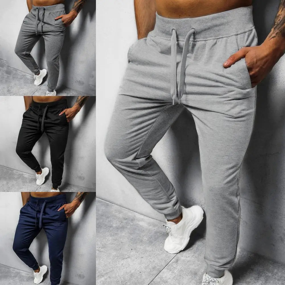 Joggebukse for Herre med Sidelinjer – Ultrapmyk, Slim Fit Treningsbukse i Bomull (Høstnyhet)