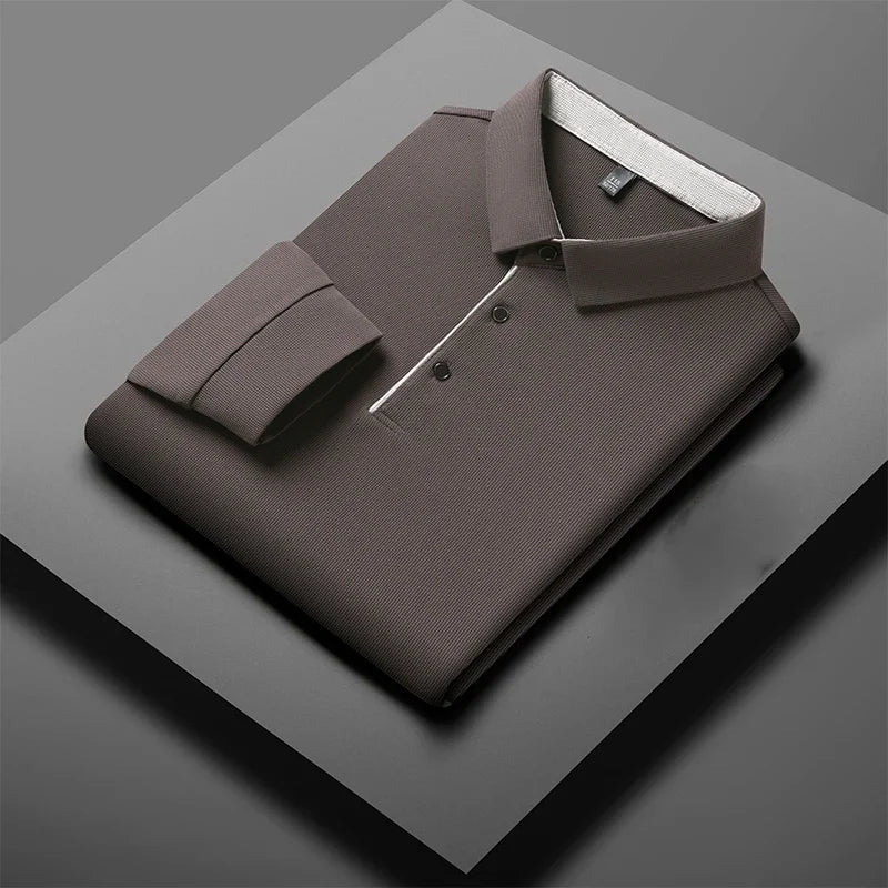 Herre Langermet Polo – Business Casual, Komfortabel & Allsidig