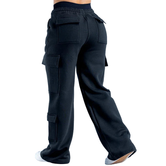 Cargo Bukser for Menn og Kvinner – Amerikansk Stil med Lommer & Belte | Lave i Livet, Rette og Vide Arbeidsbukser