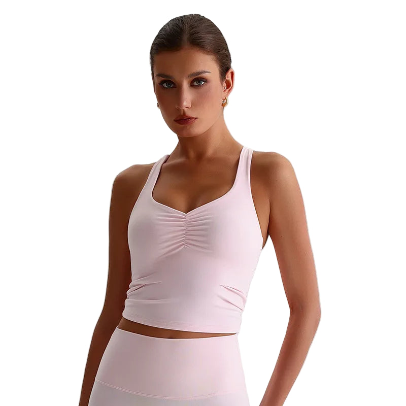 Treningssinglet med kryssrygg – Sports-BH med høy støtte og integrerte innlegg