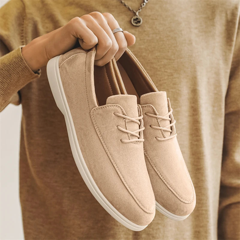 Stilrene Semskede Herresko – Komfortable Slip-on Loafers for Hverdag og Kjøring