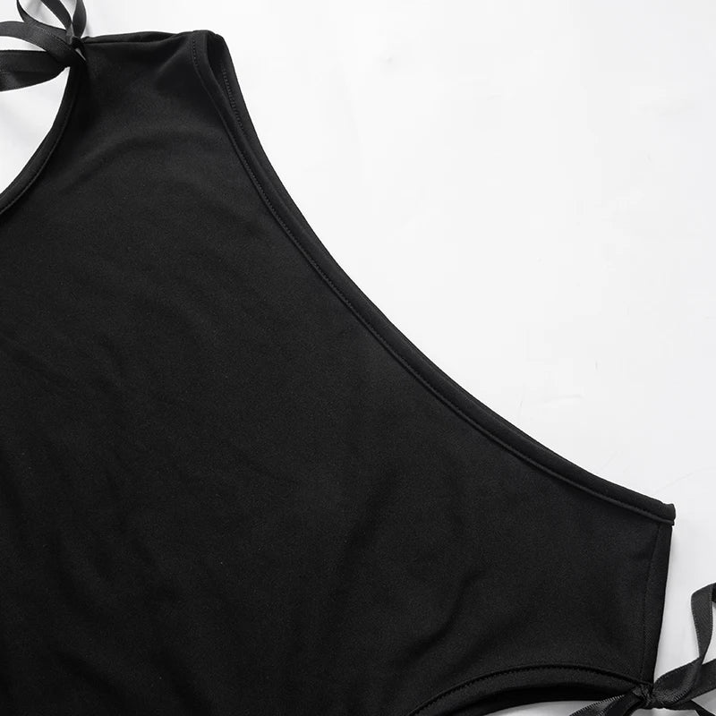 Sommerlig Off-Shoulder Crop Top – Sexy & Trendy med Snøring