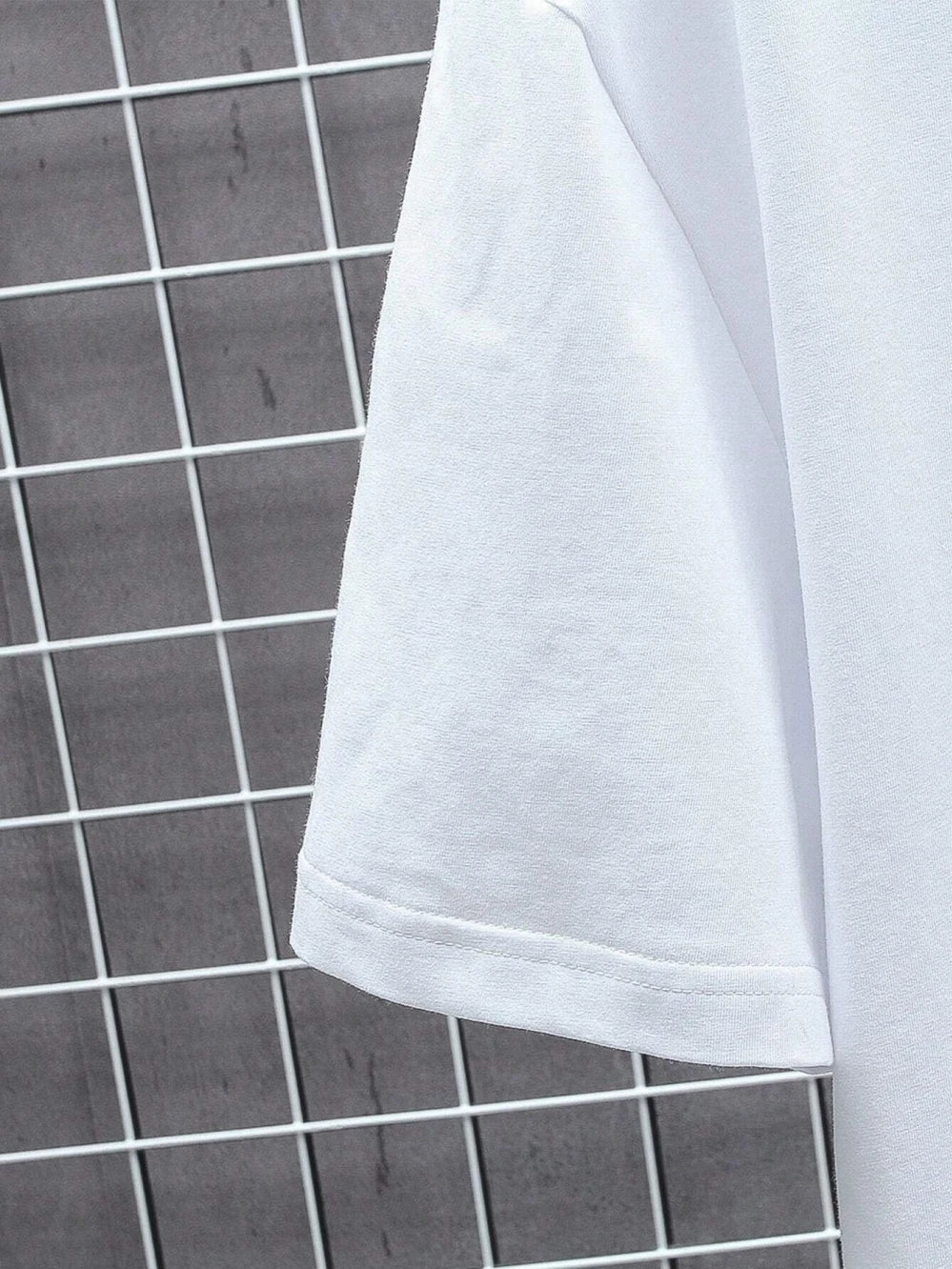 Oversized T-skjorte for Herre – Streetwear i Bomull med Print, Kort Erm og Løs Passform
