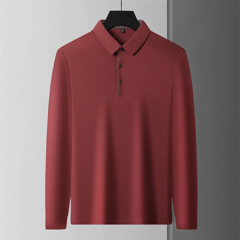 Herre Langermet Polo – Business Casual, Komfortabel & Allsidig