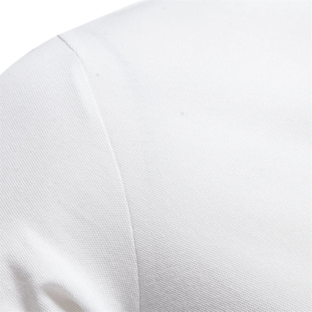Klassisk Pique Polo for Herre – Kortermet i Bomull, Ensfarget og Perfekt til Sommeren