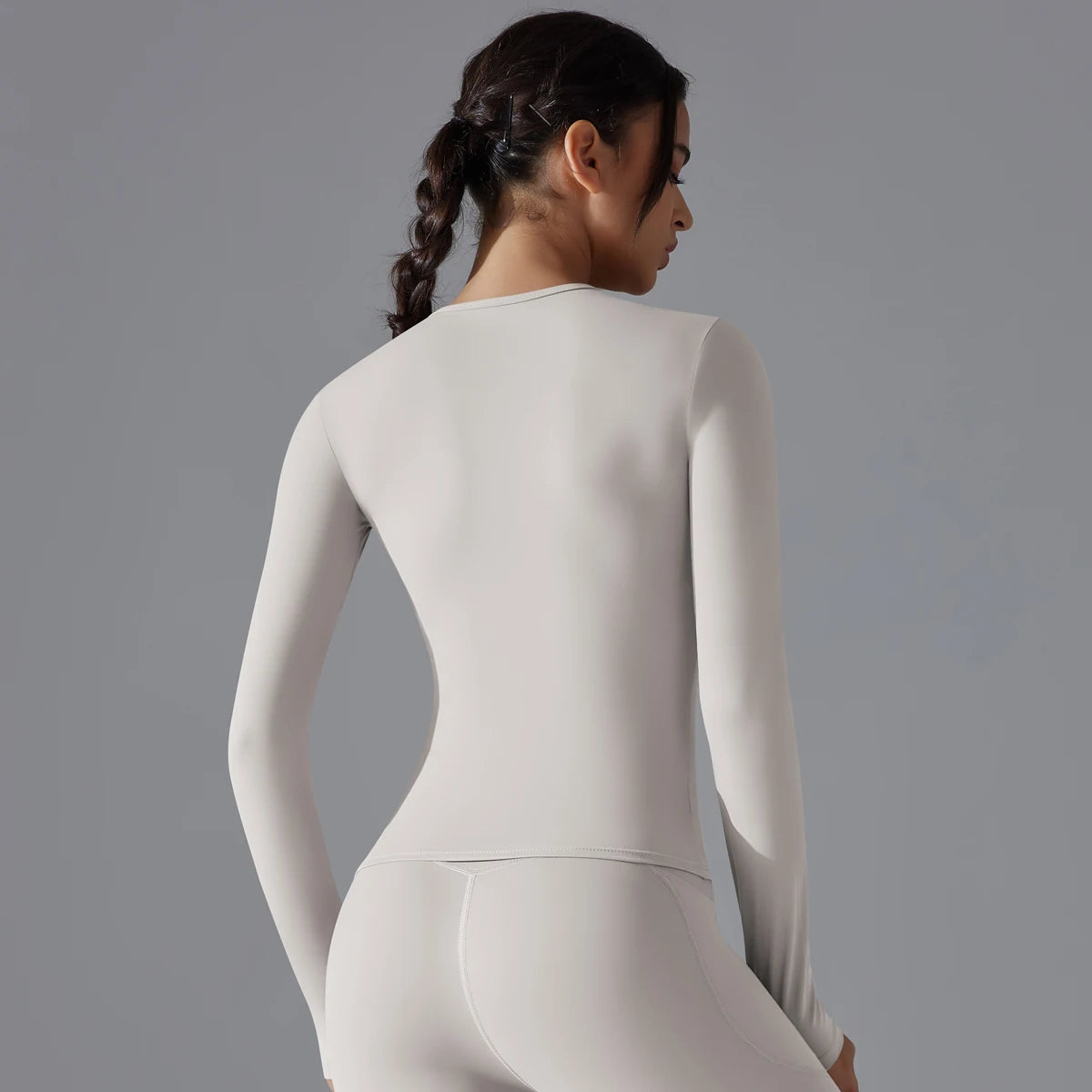 Yoga- og Treningsgenser for Dame – Langermet, Pustende & Hurtigtørkende | Vinter Fitness Top