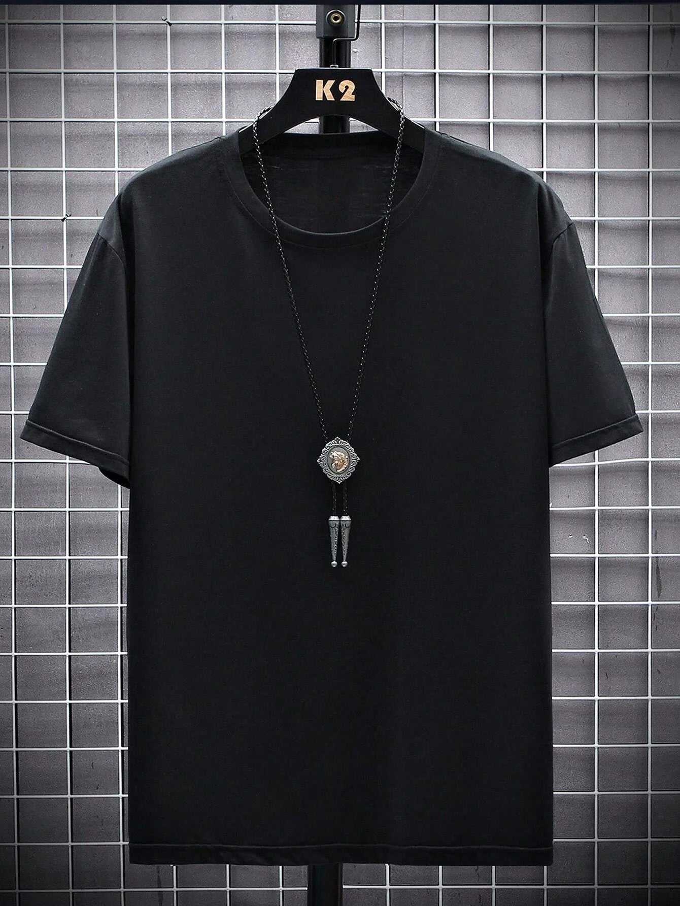 Oversized T-skjorte for Herre – Streetwear i Bomull med Print, Kort Erm og Løs Passform