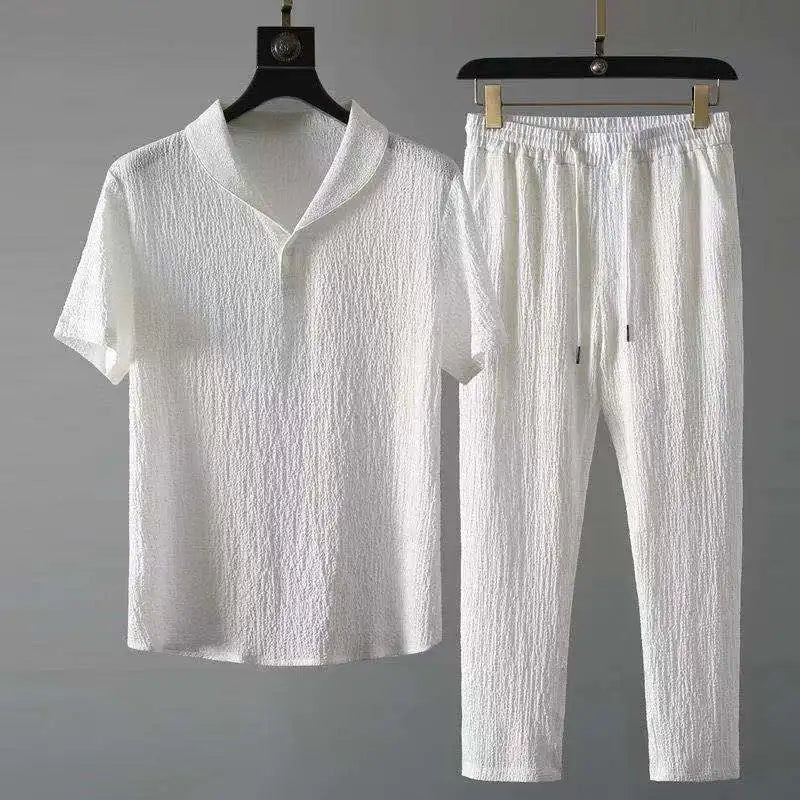 Sommer Joggedress for Menn – T-skjorte + Bukse Sett fra MOOWNUC | Sporty og Komfortabelt