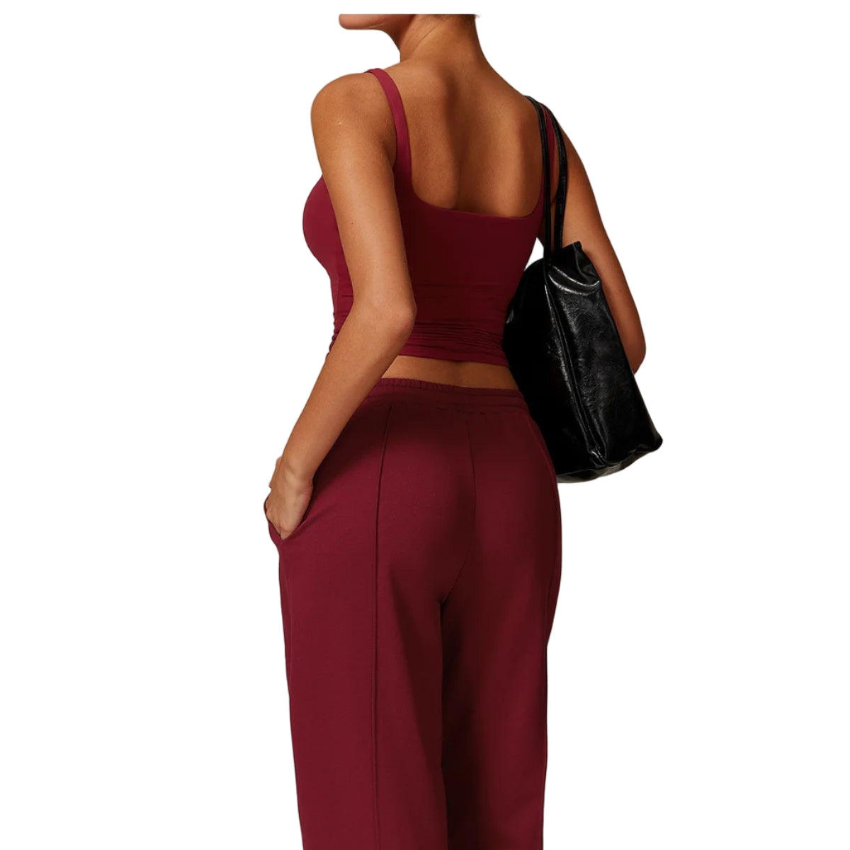 Sports-BH & Treningssinglet for Dame – Kvadratisk utringning og tettsittende passform