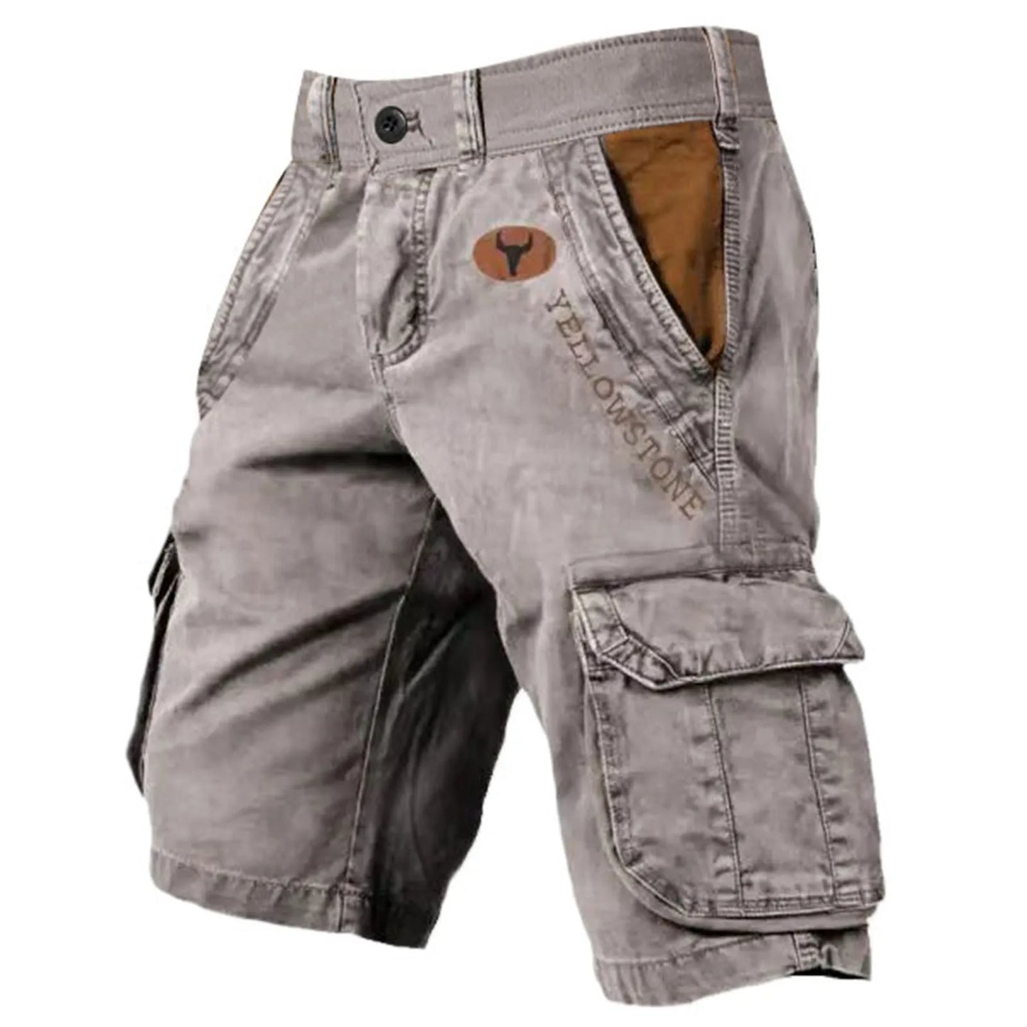 Retro Herreshorts med Lommer – Komfortable 5/4 Sporty Cargo Shorts til Sommer og Fritid