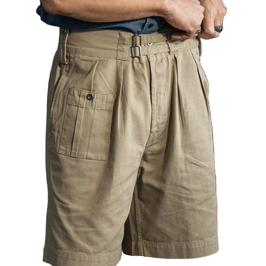 Gurkha Bermuda-shorts for menn – Army Khaki Drill 1941-inspirert design