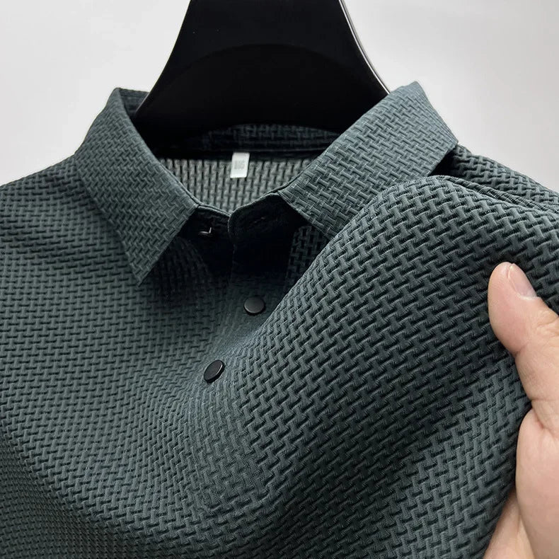 Kortermet Polo T-skjorte for Herre – Sommerlig, Pustende og Business Casual (M–4XL)