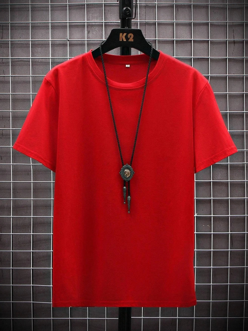 Oversized T-skjorte for Herre – Streetwear i Bomull med Print, Kort Erm og Løs Passform