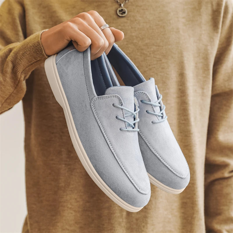 Stilrene Semskede Herresko – Komfortable Slip-on Loafers for Hverdag og Kjøring