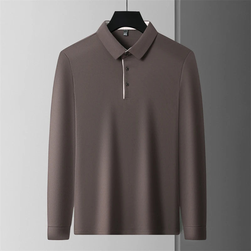 Herre Langermet Polo – Business Casual, Komfortabel & Allsidig