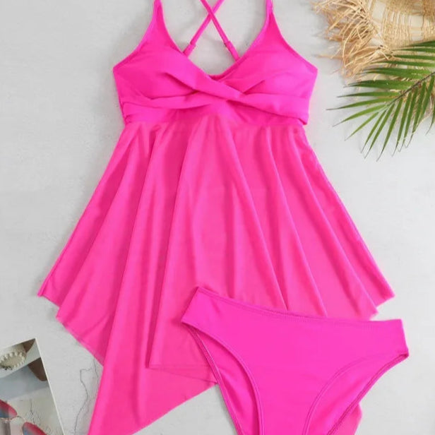 Sommer Tankini Sett for Dame – Todelt Badedrakt til Strand og Basseng