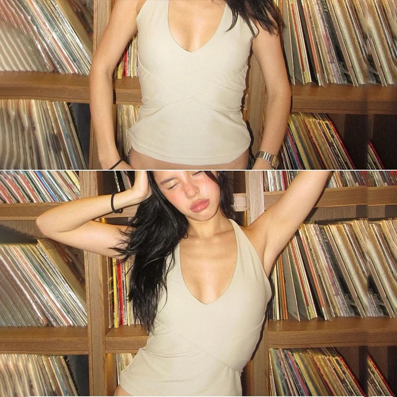 Trendy Halterneck Tanktop – Sexy & Komfortabel Sommerstil