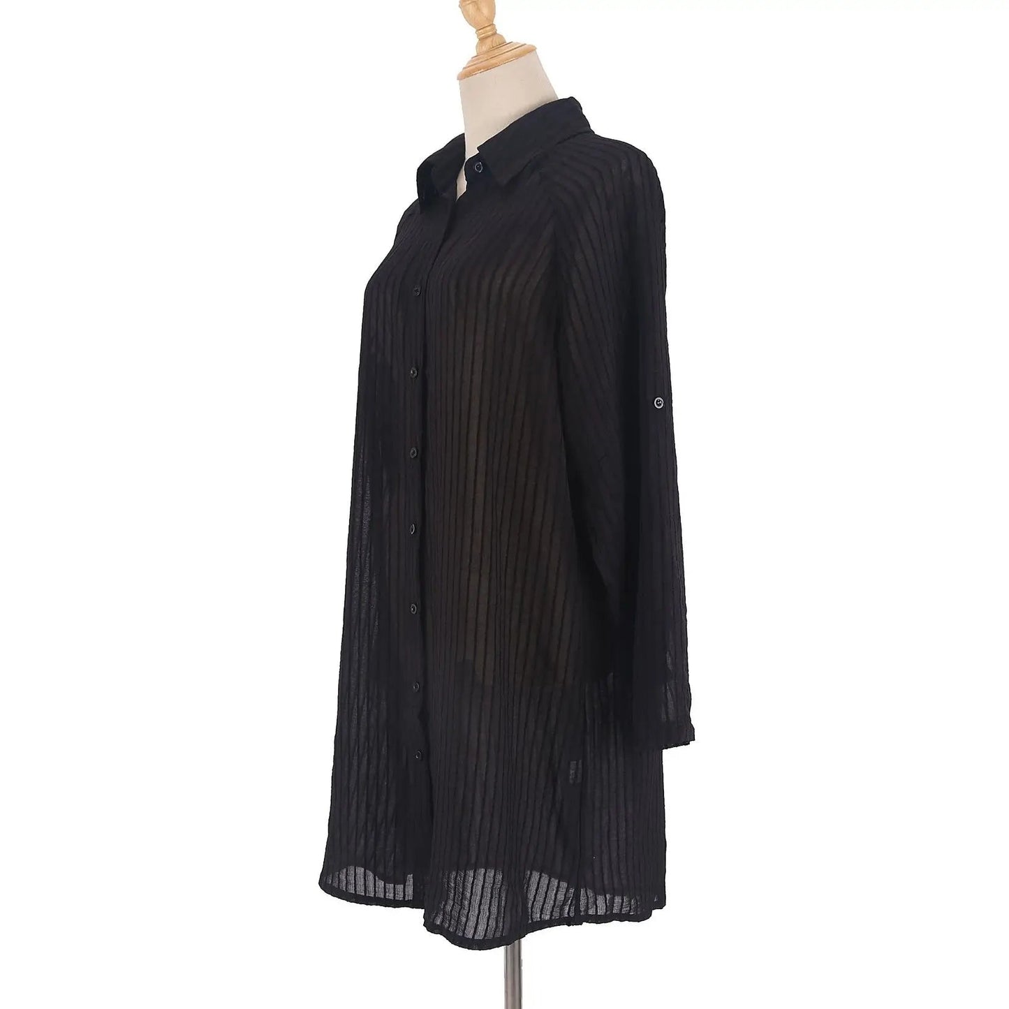 Elegant Strandkimono med Belte – Perfekt som Bikini Cover-Up