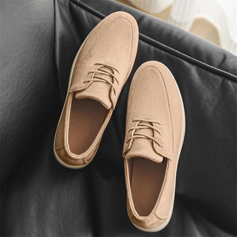 Stilrene Semskede Herresko – Komfortable Slip-on Loafers for Hverdag og Kjøring