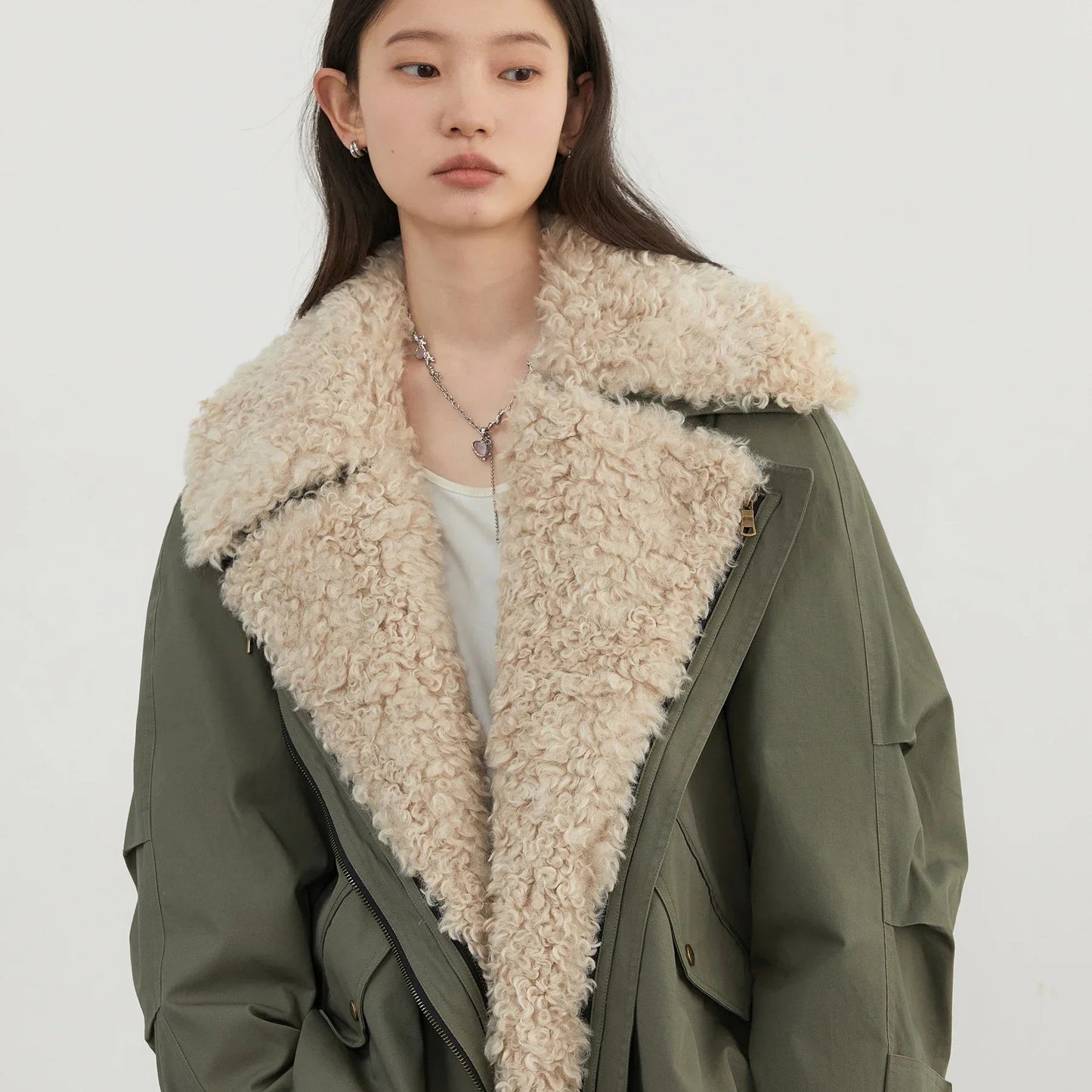 Retro Bomberjakke for Dame – Tykk & Varm Motorsykkelinspirert Jakke | Streetwear & Casual Stil for Høst og Vinter 2024