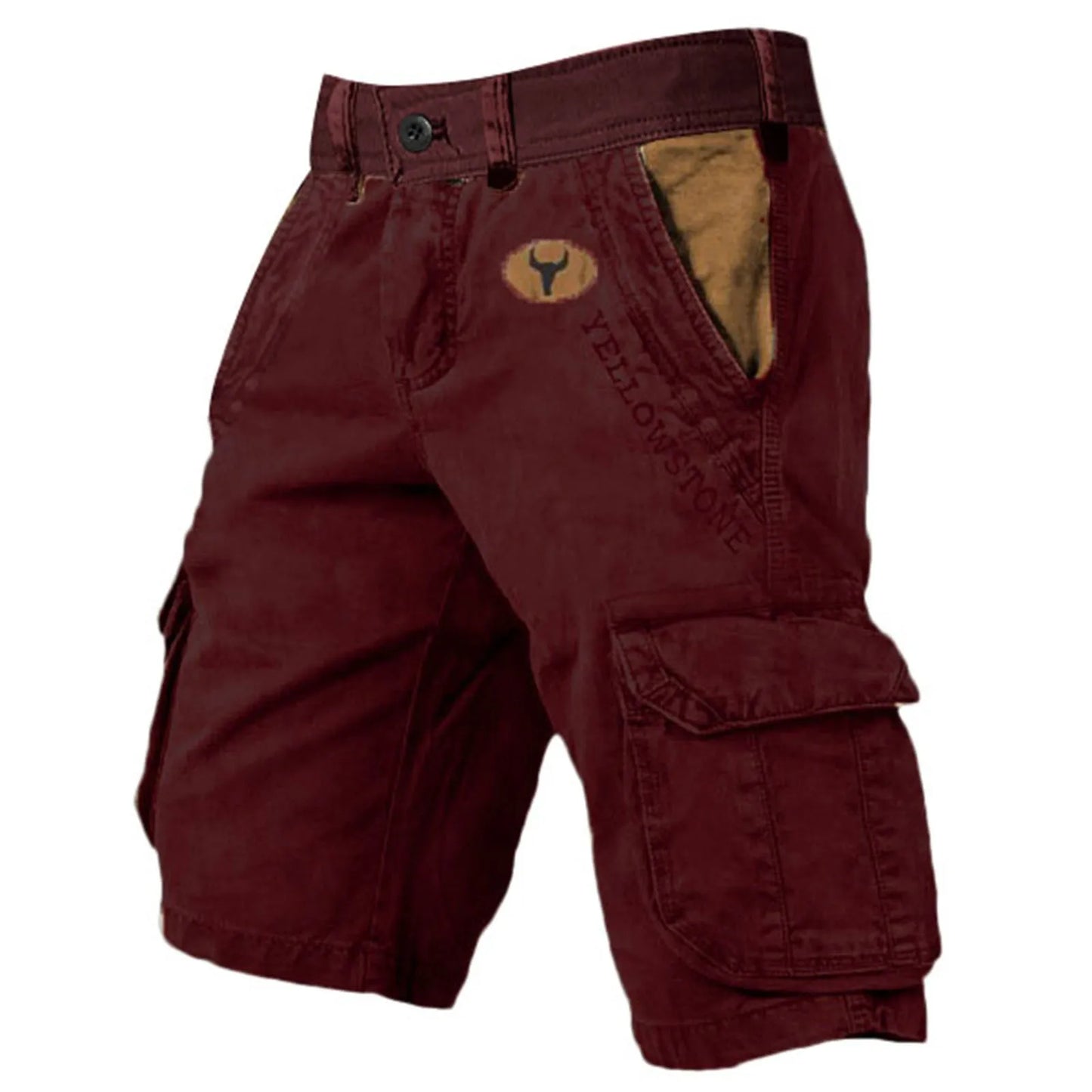 Retro Herreshorts med Lommer – Komfortable 5/4 Sporty Cargo Shorts til Sommer og Fritid