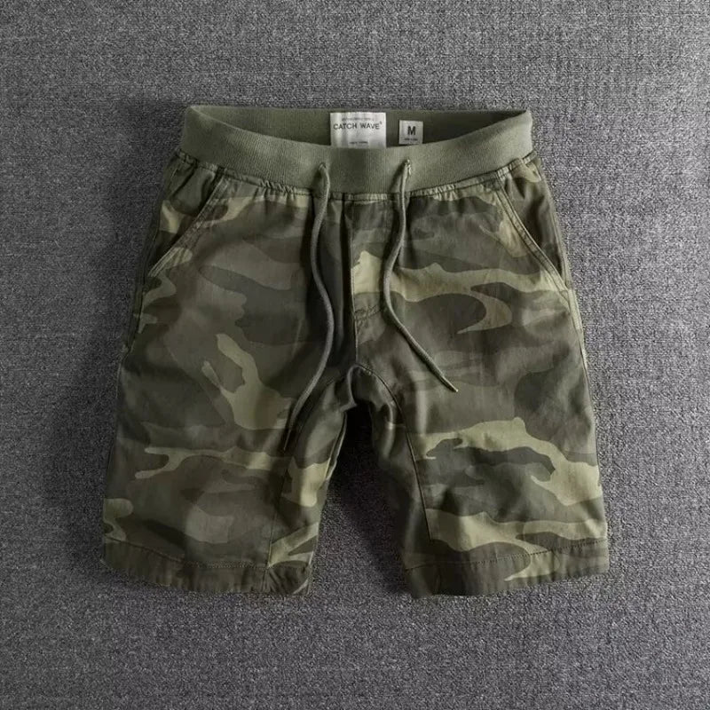 Taktiske Cargoshorts for Herre – Sommerlige Treningsshorts med Kamuflasjemønster