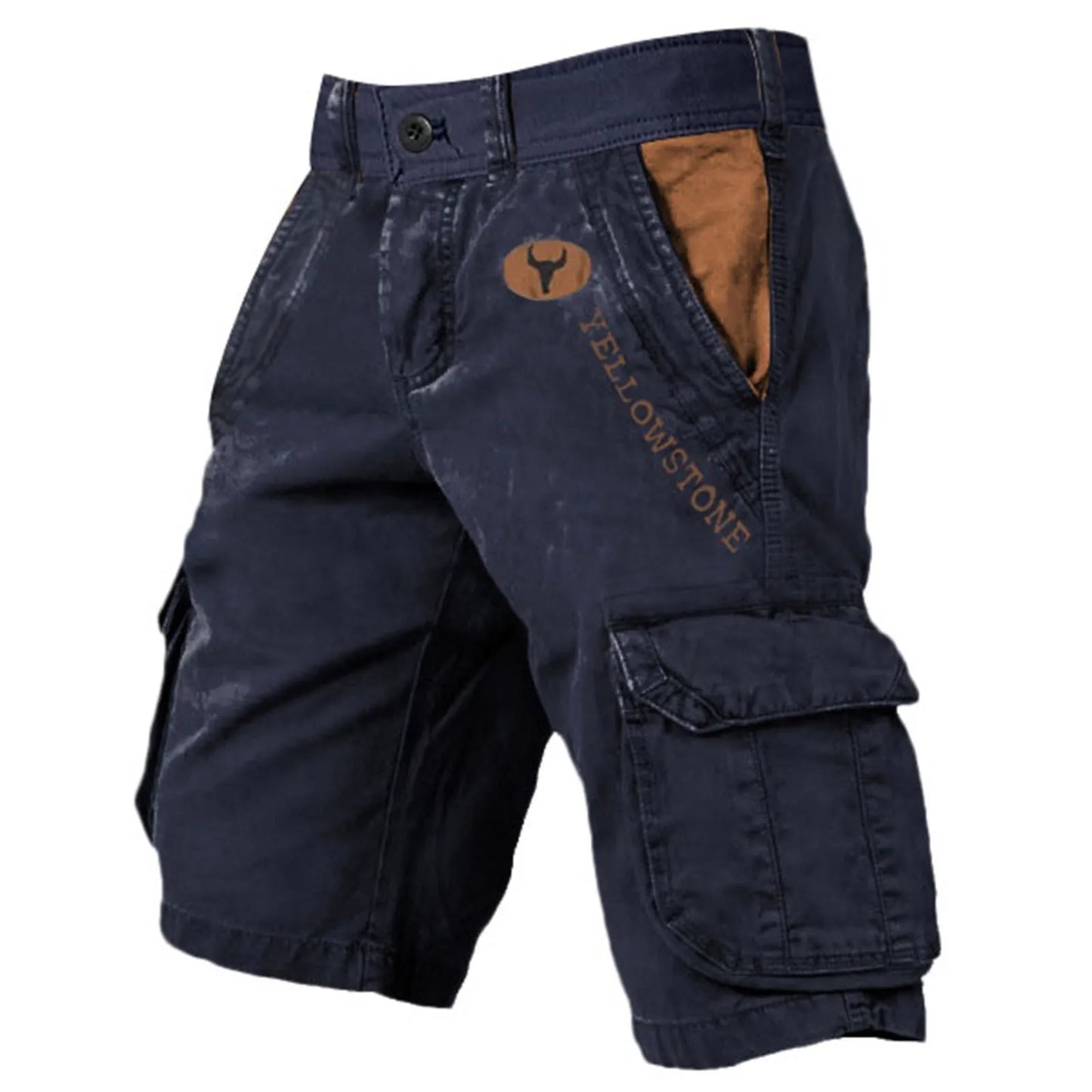 Retro Herreshorts med Lommer – Komfortable 5/4 Sporty Cargo Shorts til Sommer og Fritid