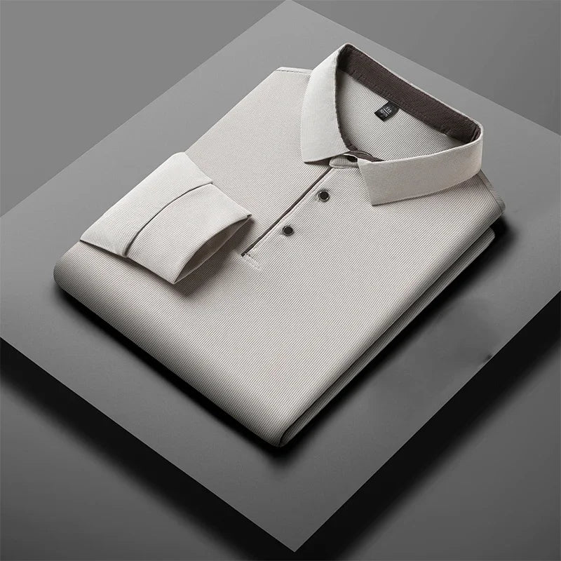 Herre Langermet Polo – Business Casual, Komfortabel & Allsidig