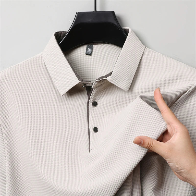 Herre Langermet Polo – Business Casual, Komfortabel & Allsidig