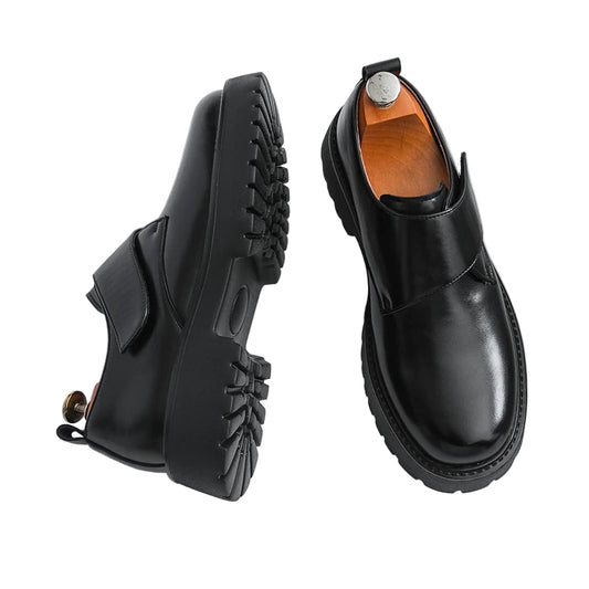 Nye Oxford Herresko med Tykk Såle – Komfortable og Stilrene i Skinn