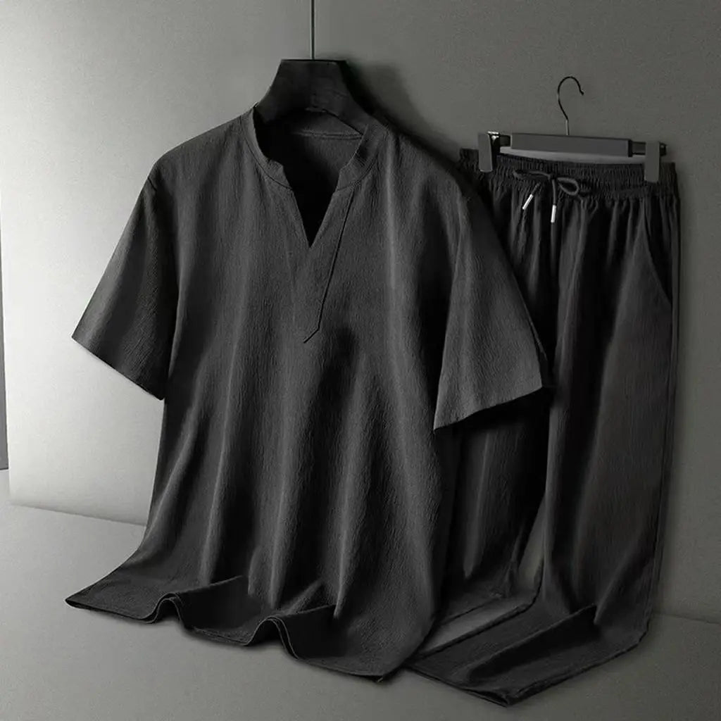 Sommer Joggedress for Menn – T-skjorte + Bukse Sett fra MOOWNUC | Sporty og Komfortabelt