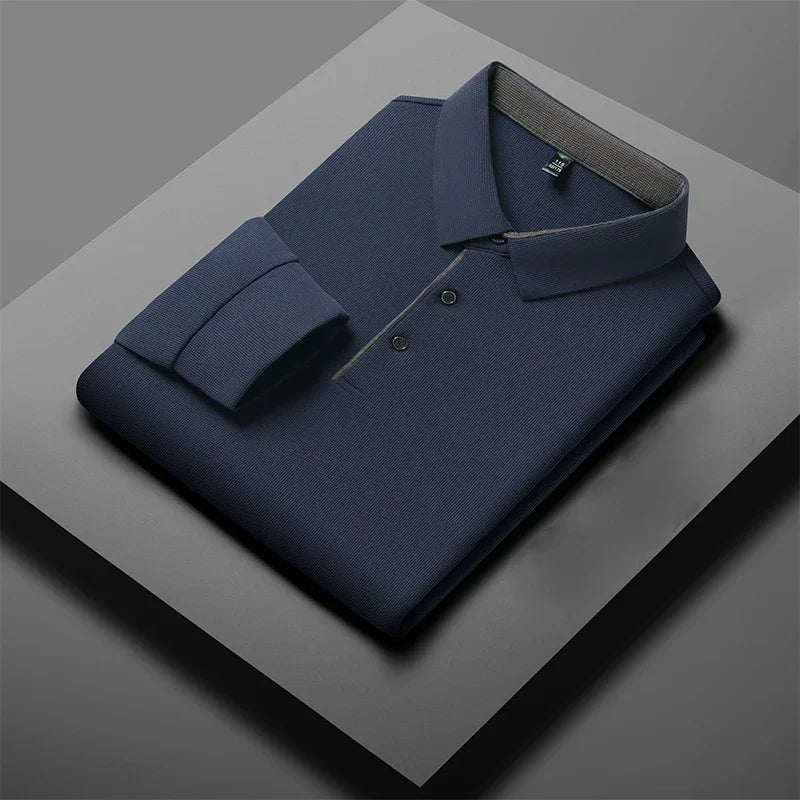 Herre Langermet Polo – Business Casual, Komfortabel & Allsidig