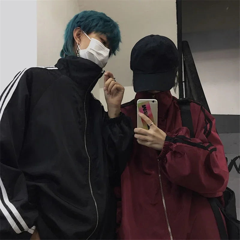 Oversized Vindjakke for Dame – Koreansk BF-stil | Lett, Trendy & Solbeskyttende Streetwear til Vår og Høst