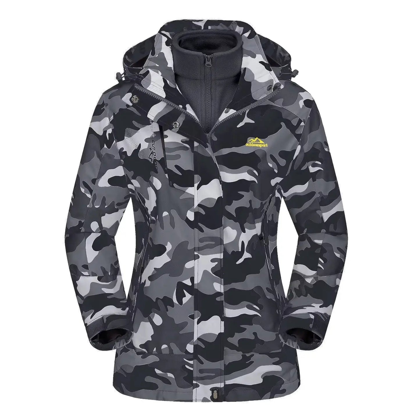 Dame 3-i-1 Vinterjakke – Vanntett & Vindtett Skijakke med Fleecefôr | Allsidig Parkas til Tur & Hverdag