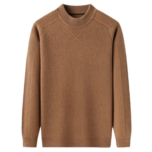 Luksuriøs Ullgenser for Herre – Vintergenser med Lange Ermer i Strikket Design (2024)