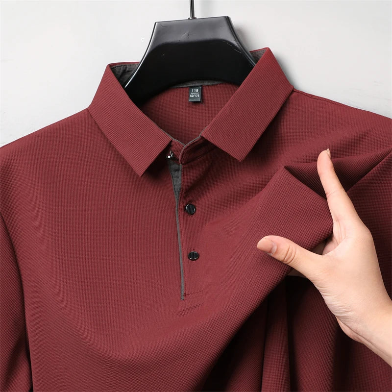 Herre Langermet Polo – Business Casual, Komfortabel & Allsidig