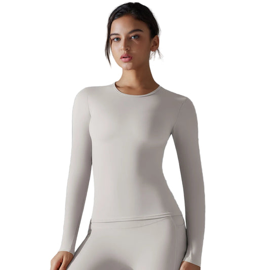 Yoga- og Treningsgenser for Dame – Langermet, Pustende & Hurtigtørkende | Vinter Fitness Top