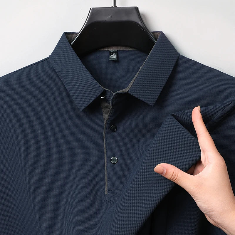 Herre Langermet Polo – Business Casual, Komfortabel & Allsidig