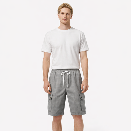 Linshorts til Herre – Pustende Sommerfavoritt med Elastisk Midje