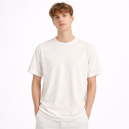 Lyocell T-skjorte til Herre – Minimalistisk Cityboy Stil & Myk Komfort