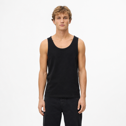 Vintage Tank Top til Herre – 280gsm Ermeløs T-skjorte for Sommer og Trening