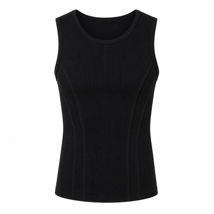 Ribbet Tank Top til Herre – Pustende Treningsvest for Gym og Sport