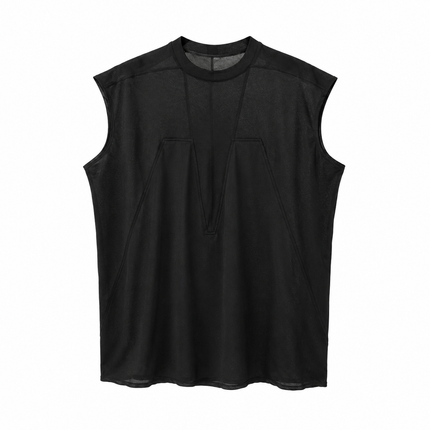 Oversized Tanktopp til Herre – Ermeløs Topp i Streetwear-stil